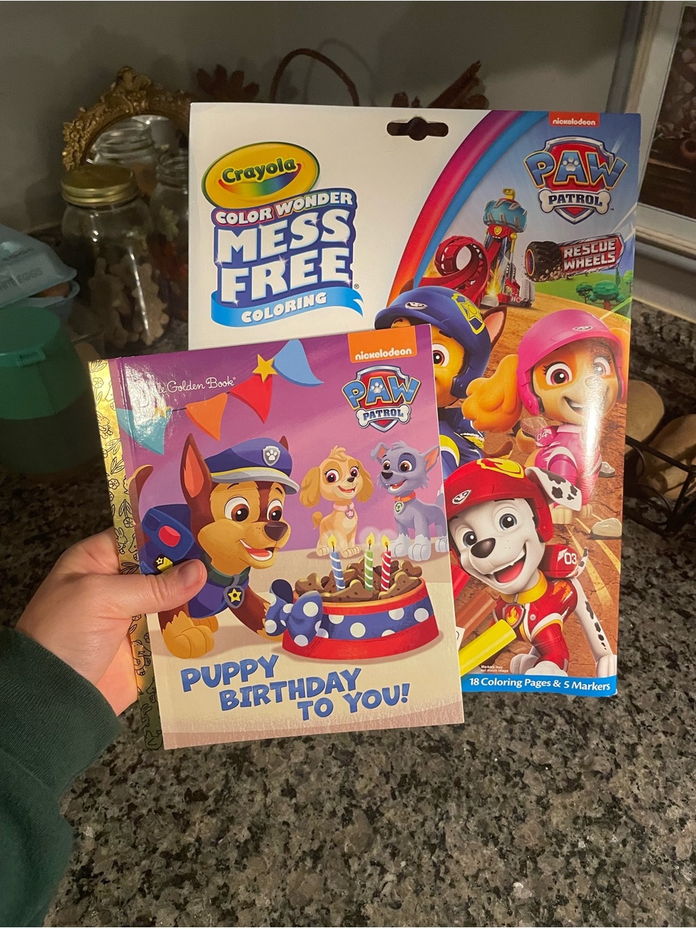 Crayola Color Wonder Mess Free PAW Patrol Coloring Set + Puppy Birthday Book